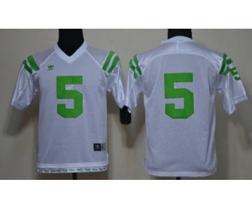 Norte Dame Fighting Irish #5 Everett Golson Under The Lights White Kids Jersey