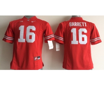 Ohio State Buckeyes #16 J.T. Barrett 2014 Red Limited Kids Jersey