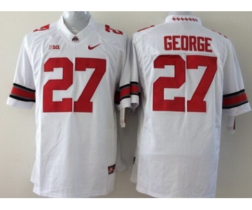 Ohio State Buckeyes #27 Eddie George 2014 White Limited Kids Jersey