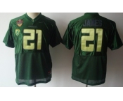 Oregon Ducks #21 LaMichael James Green Kids Jersey