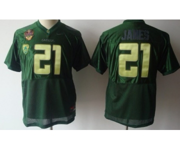 Oregon Ducks #21 LaMichael James Green Kids Jersey