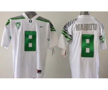 Oregon Ducks #8 Marcus Mariota 2014 White Limited Kids Jersey