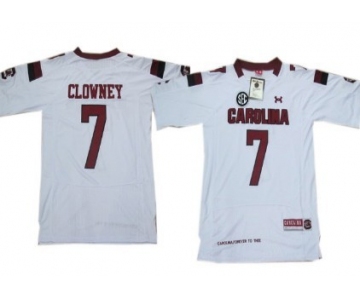 South Carolina Gamecocks #7 Jadeveon Clowney 2013 White Kids Jersey