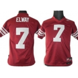 Stanford Cardinals #7 Elways Red Kids Jersey