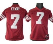 Stanford Cardinals #7 Elways Red Kids Jersey
