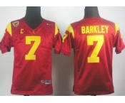 USC Trojans #7 Matt Barkley Red Kids Jersey