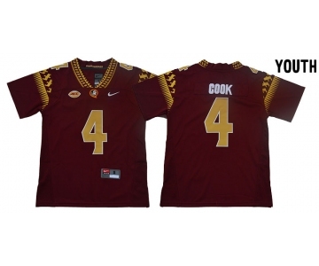 Youth Florida State Seminoles #4 Dalvin Cook Red Youth College Football Jersey