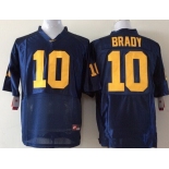 Youth Michigan Wolverines #10 Tom Brady Navy Blue Stitched NCAA Nike College Football Jersey