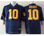 Youth Michigan Wolverines #10 Tom Brady Navy Blue Stitched NCAA Nike College Football Jersey