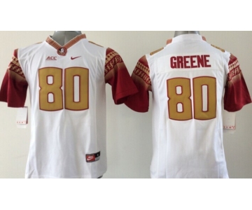 youth ncaa florida state seminoles #80 rashad greene white[nike fsu]