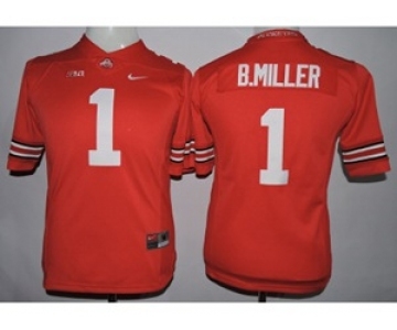 youth ncaa jerseys ohio state buckeyes #1 b.miller red