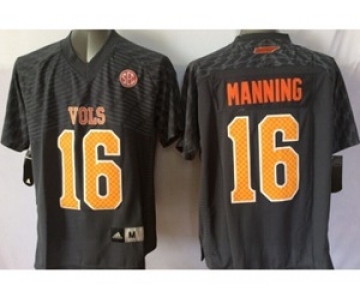 youth ncaa jerseys tennessee volunteers #16 manning black