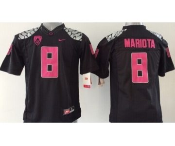 youth ncaa oregon ducks #8 marcus mariota black jersey