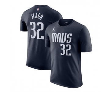 Men's Dallas Mavericks #32 Cooper Flagg Navy 2025 Draft First Round Pick Statement Edition Name & Number T-Shirt