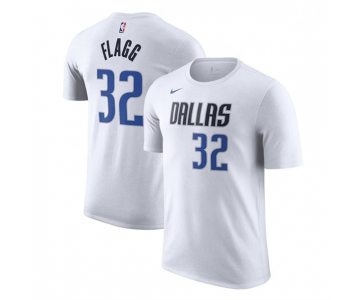 Men's Dallas Mavericks #32 Cooper Flagg White 2025 Draft First Round Pick Association Edition Name & Number T-Shirt