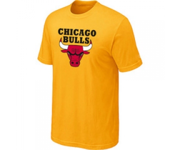 NBA Chicago Bulls Big & Tall Primary Logo Yellow T-Shirt