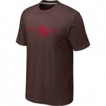 NBA Houston Rockets adidas Primary Logo T-Shirt -Brown