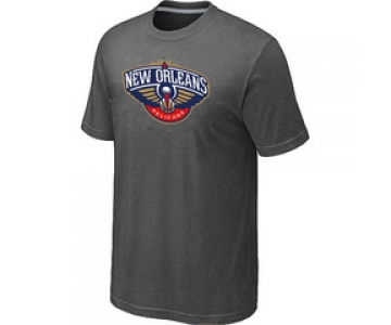 NBA New Orleans Pelicans Big & Tall Primary Logo D.Grey T-Shirt