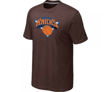 NBA New York Knicks Big & Tall Primary Logo Brown T-Shirt
