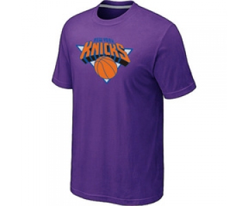 NBA New York Knicks Big & Tall Primary Logo Purple T-Shirt