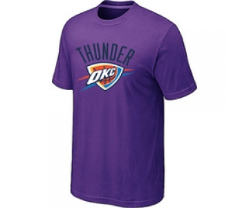NBA Oklahoma City Thunder Big & Tall Primary Logo Purple T-Shirt