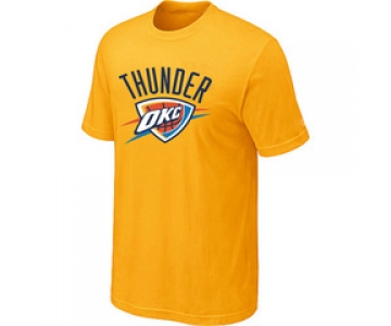 NBA Oklahoma City Thunder Big & Tall Primary Logo Yellow T-Shirt