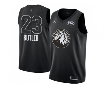 Men Nike Minnesota Timberwolves #23 Jimmy Butler Black NBA Jordan Swingman 2018 All-Star Game Jersey