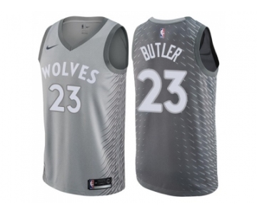 Men Nike Minnesota Timberwolves #23 Jimmy Butler Gray NBA Swingman City Edition Jersey