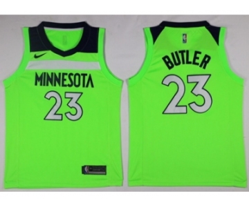 Men Nike Minnesota Timberwolves #23 Jimmy Butler Green NBA Swingman Jersey