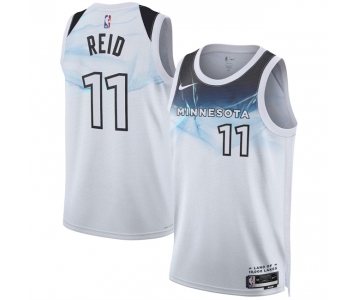 Men's Minnesota Timberwolves #11 Naz Reid White 2024-25 City Edition Stitched Jersey