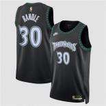 Men's Minnesota Timberwolves #30 Julius Randle Black 2025 Classic Edition Stitched Jersey Men's Minnesota Timberwolves #30 Julius Randle Black 2025 Classic Edition Stitched Jersey