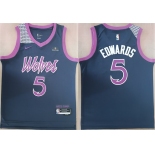 Men's Minnesota Timberwolves #5 Anthony Edwards Navy Stitched jersey Men's Minnesota Timberwolves #5 Anthony Edwards Navy Stitched jersey