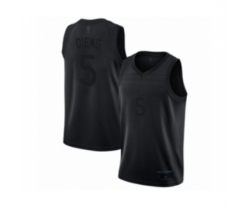 Men's Minnesota Timberwolves #5 Gorgui Dieng Swingman Black MVP Basketball Jersey