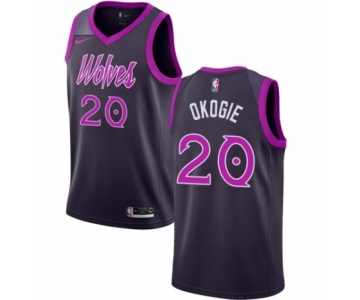 Men's Nike Minnesota Timberwolves #20 Josh Okogie Authentic Purple NBA Jersey - City Edition