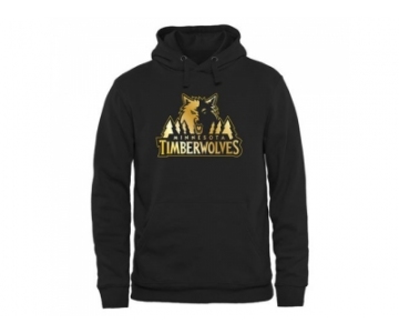 Minnesota Timberwolves Gold Collection Pullover Hoodie Black