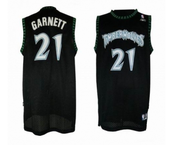 nba minnesota timberwolves #21 garnett black