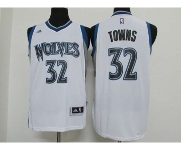 nba minnesota timberwolves #32 towns white