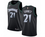 Women's Nike Minnesota Timberwolves #21 Kevin Garnett Swingman Black Hardwood Classics Jersey