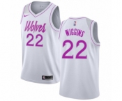 Women's Nike Minnesota Timberwolves #22 Andrew Wiggins White Swingman Jersey - Earned Edition
