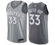 Women's Nike Minnesota Timberwolves #33 Keita Bates-Diop Swingman Gray NBA Jersey - City Edition