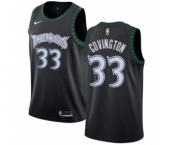 Women's Nike Minnesota Timberwolves #33 Robert Covington Swingman Black Hardwood Classics Jersey