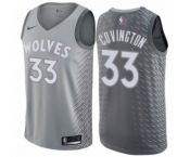 Women's Nike Minnesota Timberwolves #33 Robert Covington Swingman Gray NBA Jersey - City Edition