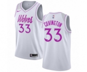 Women's Nike Minnesota Timberwolves #33 Robert Covington White Swingman Jersey - Earned Edition