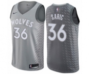 Women's Nike Minnesota Timberwolves #36 Dario Saric Swingman Gray NBA Jersey - City Edition