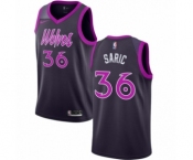 Women's Nike Minnesota Timberwolves #36 Dario Saric Swingman Purple NBA Jersey - City Edition