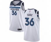 Women's Nike Minnesota Timberwolves #36 Dario Saric Swingman White NBA Jersey - Association Edition