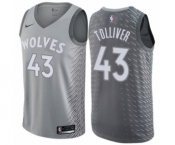 Women's Nike Minnesota Timberwolves #43 Anthony Tolliver Swingman Gray NBA Jersey - City Edition