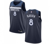 Women's Nike Minnesota Timberwolves #8 Nemanja Bjelica Swingman Navy Blue Road NBA Jersey - Icon Edition