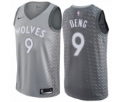 Women's Nike Minnesota Timberwolves #9 Luol Deng Swingman Gray NBA Jersey - City Edition