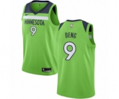 Women's Nike Minnesota Timberwolves #9 Luol Deng Swingman Green NBA Jersey Statement Edition